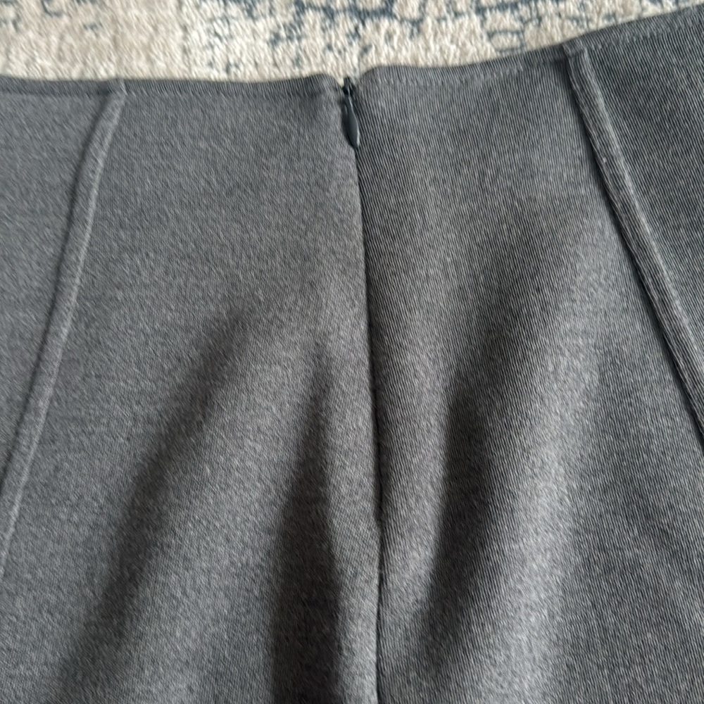 Miu Miu Large A-Line Gray Knit Wool Short Skirt. … - image 5